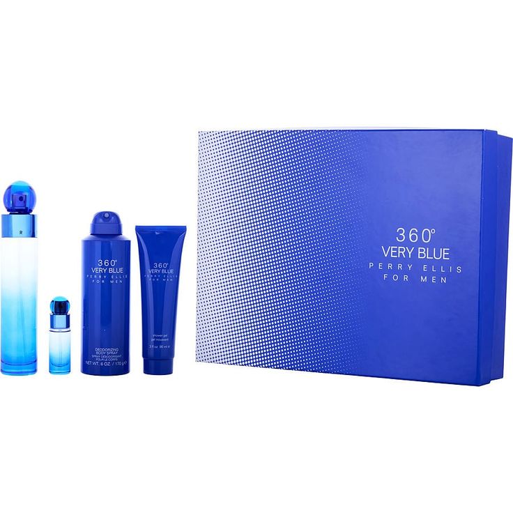 SET PERRY ELLIS - 360 VERY BLUE - 100ML EDT - PARA HOMBRE