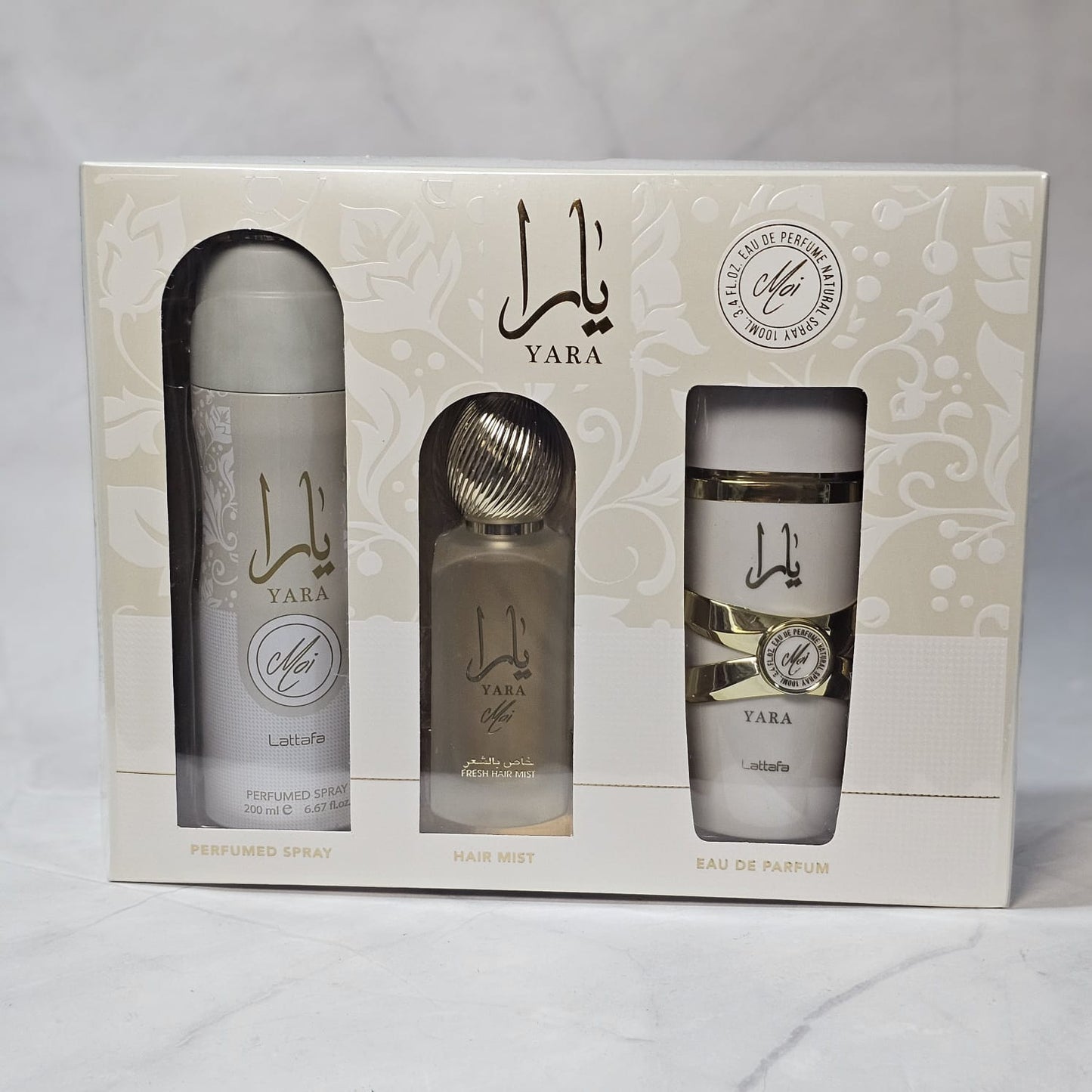 LATTAFA YARA MOI SET DE PERFUMERIA 3 PIEZAS PARA MUJER