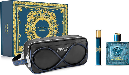 SET VERSACE - EROS 4 PIEZAS 100ML EAU DE PARFUM - PARA HOMBRE