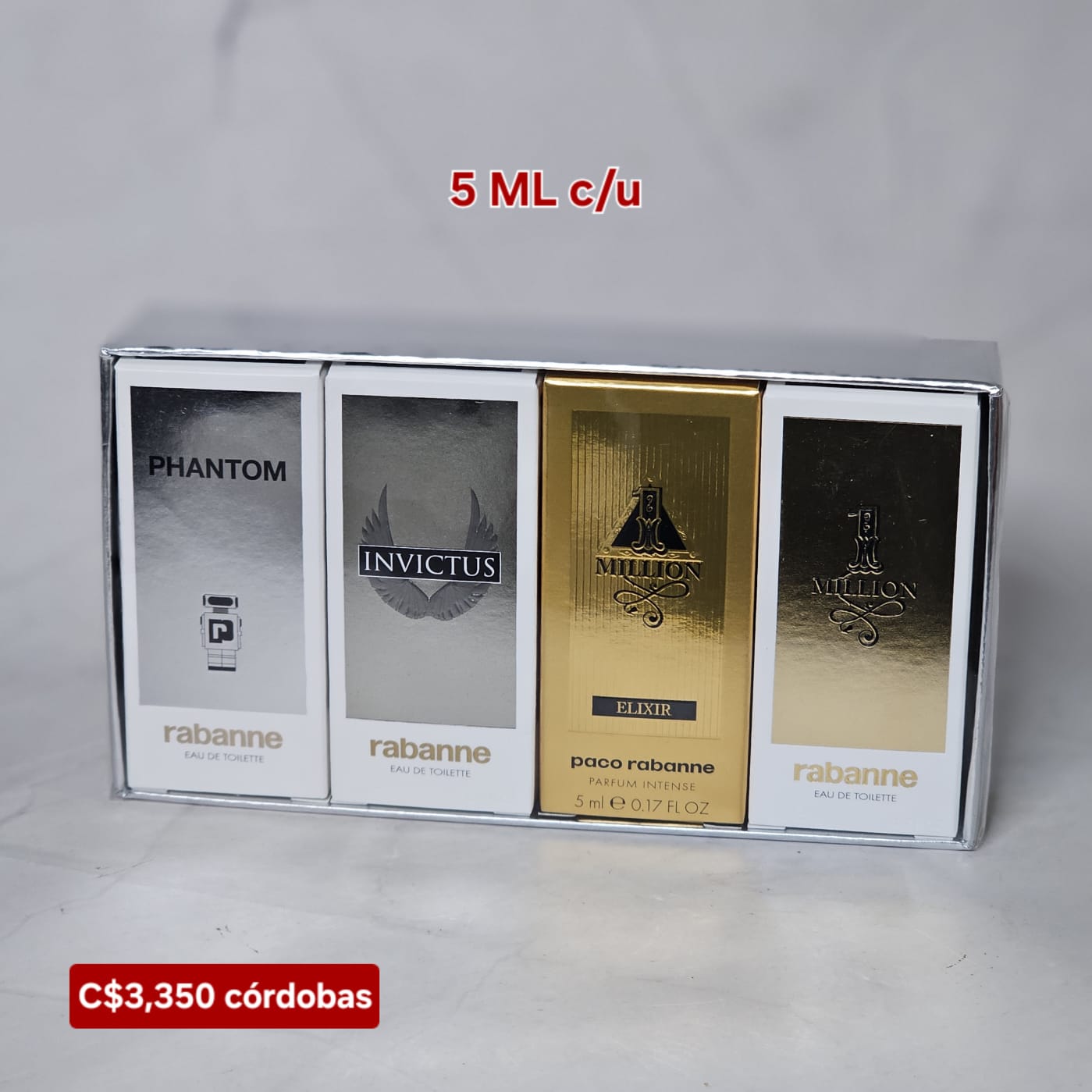 MINI SET RABANNE 4*5ML PARA HOMBRE