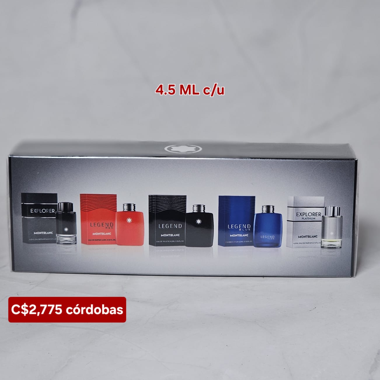 MINI SET MONT BLAC 5*5ML PARA HOMBRE