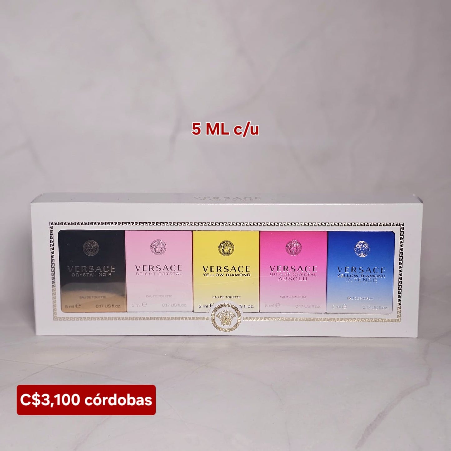 MINI SET VERSACE  4*5ML PARA  MUJER